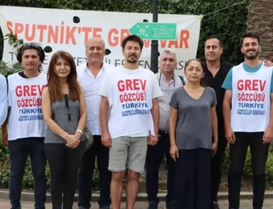 SPUTNİK TÜRKİYE ÇALIŞANLARININ GREVİNE HDP BEŞİKTAŞ İLÇE BAŞKANI ORHAN  ÖZÖNER DESTEK VERDİ