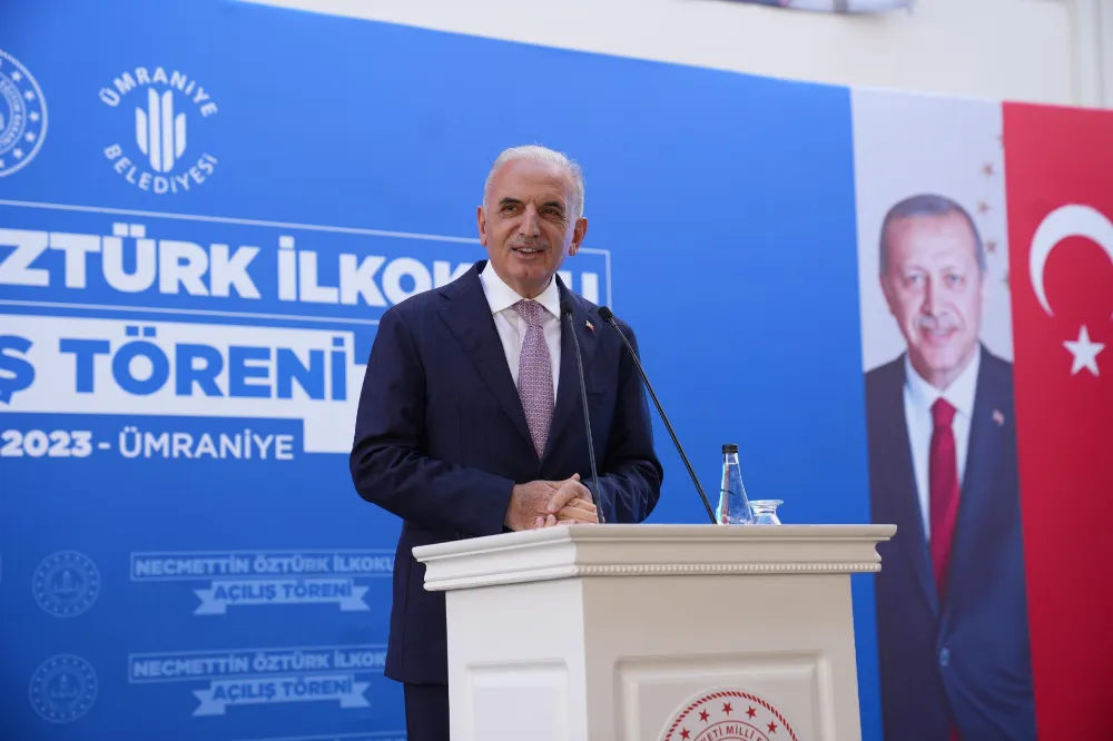 BAKAN TEKİN İLE BAŞKAN YILDIRIM ÜMRANİYE’DE YENİ BİR OKULUN AÇILIŞINI YAPTI