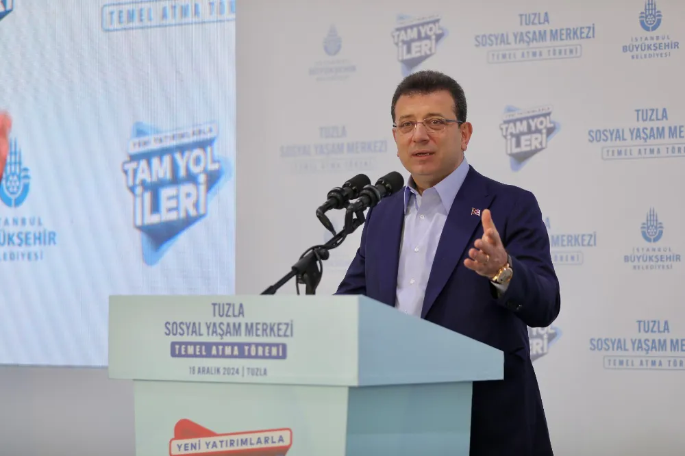 İMAMOĞLU TUZLA SOSYAL YAŞAM MERKEZİ TEMEL ATMA TÖRENİ’NDE KONUŞTU