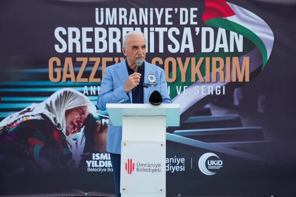 SREBRENİTSA VE GAZZE’DE HAYATINI KAYBEDENLER ÜMRANİYE’DE ANILDI