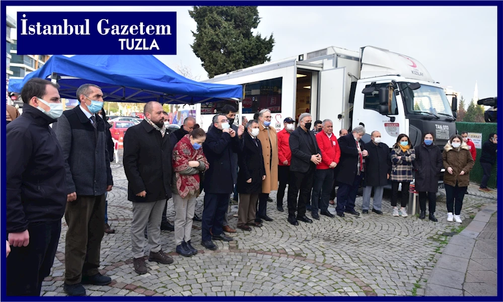Tuzla Kaymakamlığı, Tuzla Belediyesi, Kızılay için kan bağışı kampanyası düzenledi