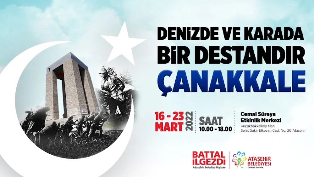 Ataşehir Belediyesi, 18 Mart Çanakkale Zaferi’nin 107. yıl dönümünde bir dizi etkinliğe ev sahipliği yapacak