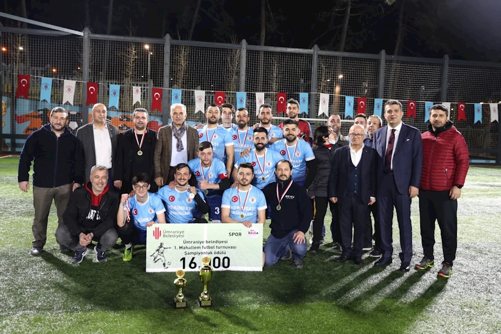 Ümraniye Belediyesi tarafından düzenlenen Mahallem Futbol Turnuvası sona erdi