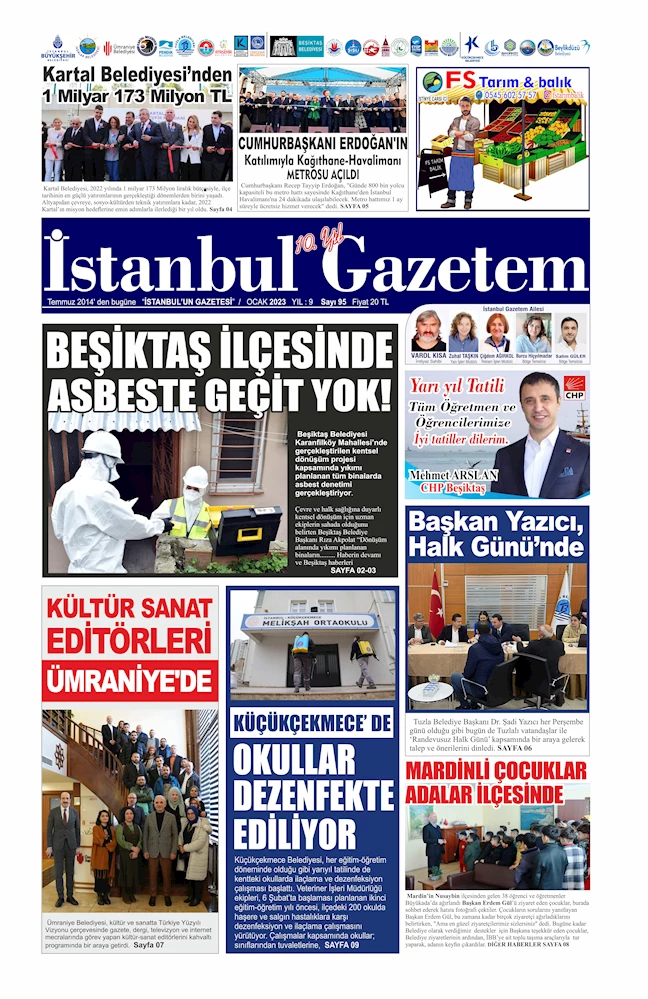 İstanbul Gazetem 10. yıl Manşetleri Sayı 95
